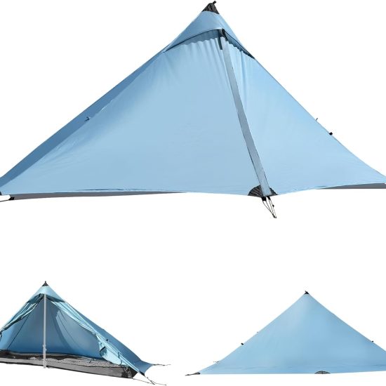 Ultralight,1 Person,Backpacking Camping Tent,Trekking Pole Tent,4-Season,Lightweight,Nylon,Waterproof 5000mm,Compact,Easy Setup,Portable,Shelter for Camping,Hiking,Climbing.